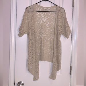 Cato open knitted Cardigan cream color, size medium